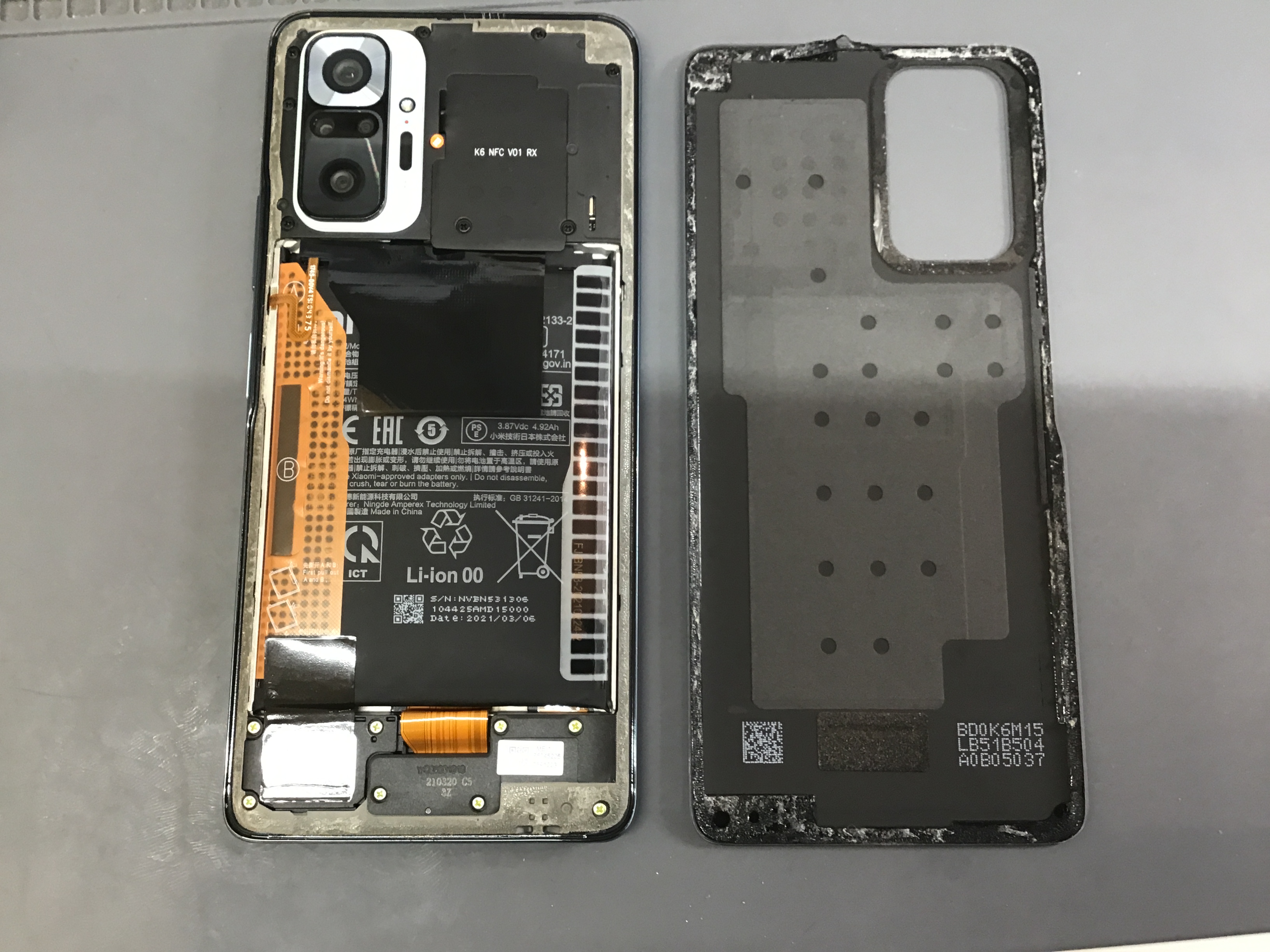 redminote10のバッテリー交換は、データそのまま・即日修理のスマホ修理工房京王聖蹟桜ヶ丘ショッピングセンターB館店へ！